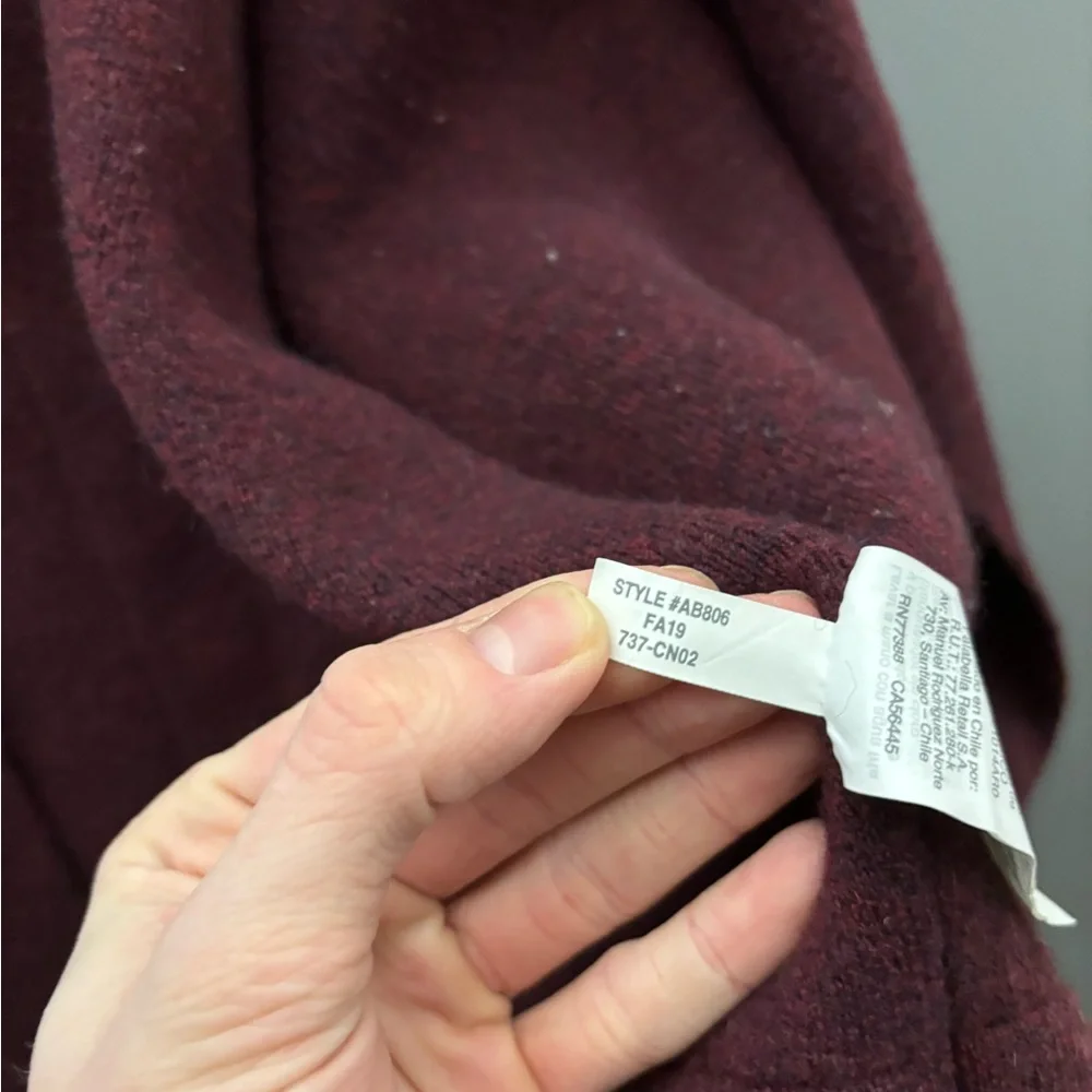 J.Crew Collection Maroon Oversized Open Sweater Blazer Size XS/S - Picture 7 of 7